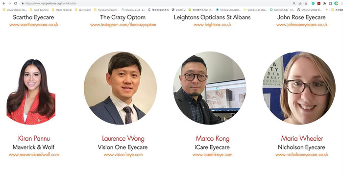 Dr. Marco, Ph.D. is happy to serve as a contributor to Myopiafocus.org. - iCARE EYECARE 護眼·家