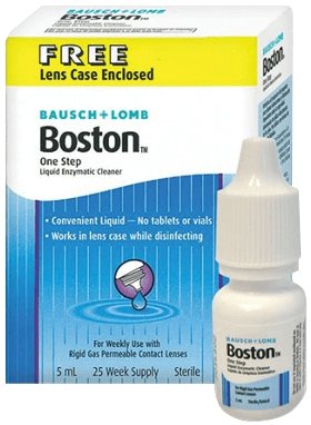 Boston One Step Enzymatic Cleaner 博視頓硬性隱形眼鏡除蛋白酵素清潔劑 (5毫升, 25週使用) *特價貨品: 留意到期日為2024年11月1日 - iCARE EYECARE 護眼·家