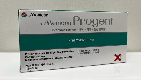 Menicon Progent A+B Intensive Cleaner (7 treatments) 目立康硬性隱形眼鏡去蛋白護理液 - iCARE EYECARE 護眼·家